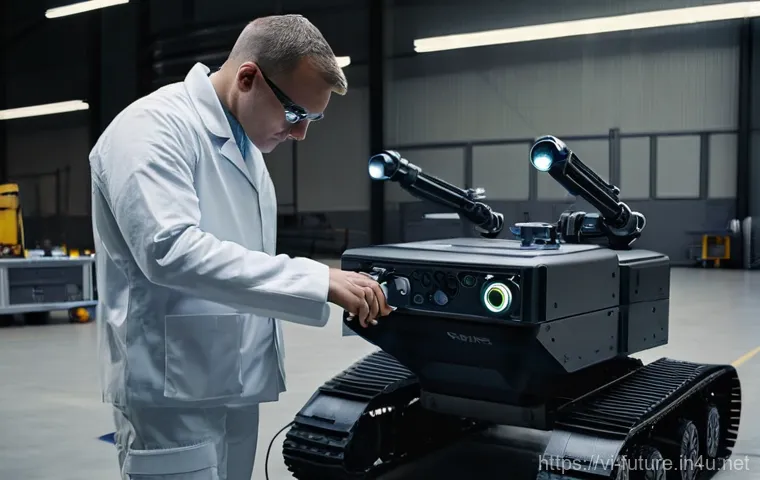 로봇 전쟁과 자동화 무기 - **AI-Powered Strategic Command Center**
    *   **Subject:** A high-tech, futuristic military comman...